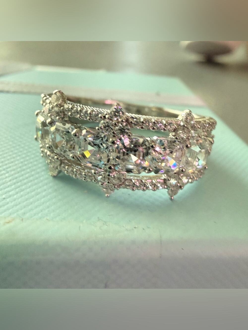 Judith Ripka 925 Sterling Silver Ring Size 9 NEW